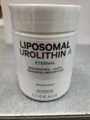 Codeage Liposomal Urolithin A Supplement Eternal Resveratrol CoQ10 Betaine 60cap