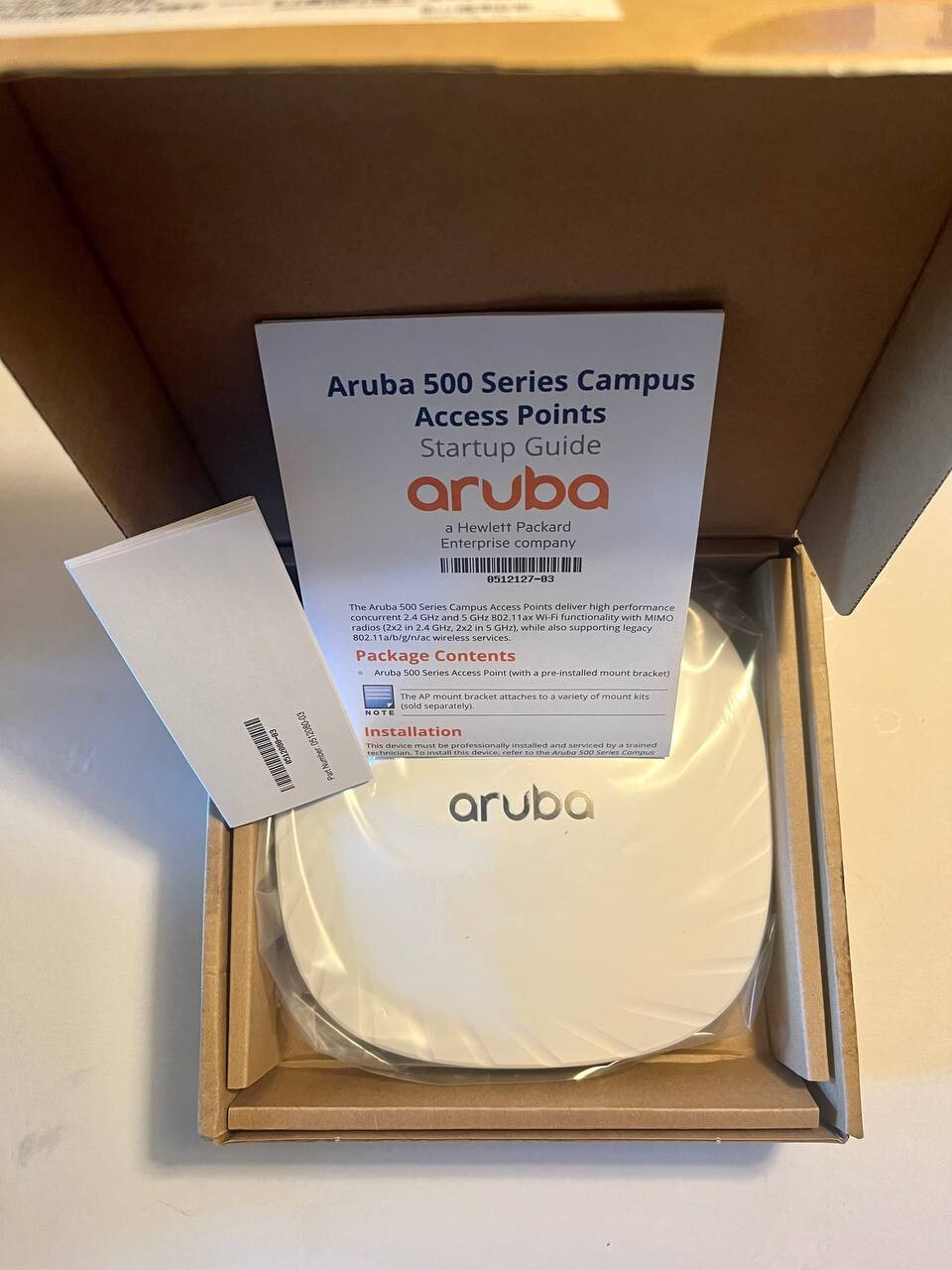 Aruba AP505 (US) HPE 802.11ax R2H29A APIN0505 WiFi 6 Unified Access