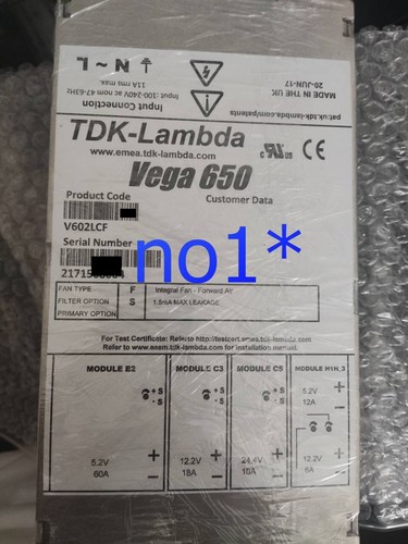 V602LCF TDK-LAMBDA Vega 650 Power Supply Used test good DHL