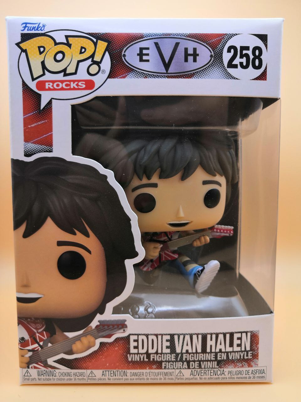 Funko POP! EVH Eddie Van Halen 258 Rocks W/ PROTECTOR - P38 | eBay