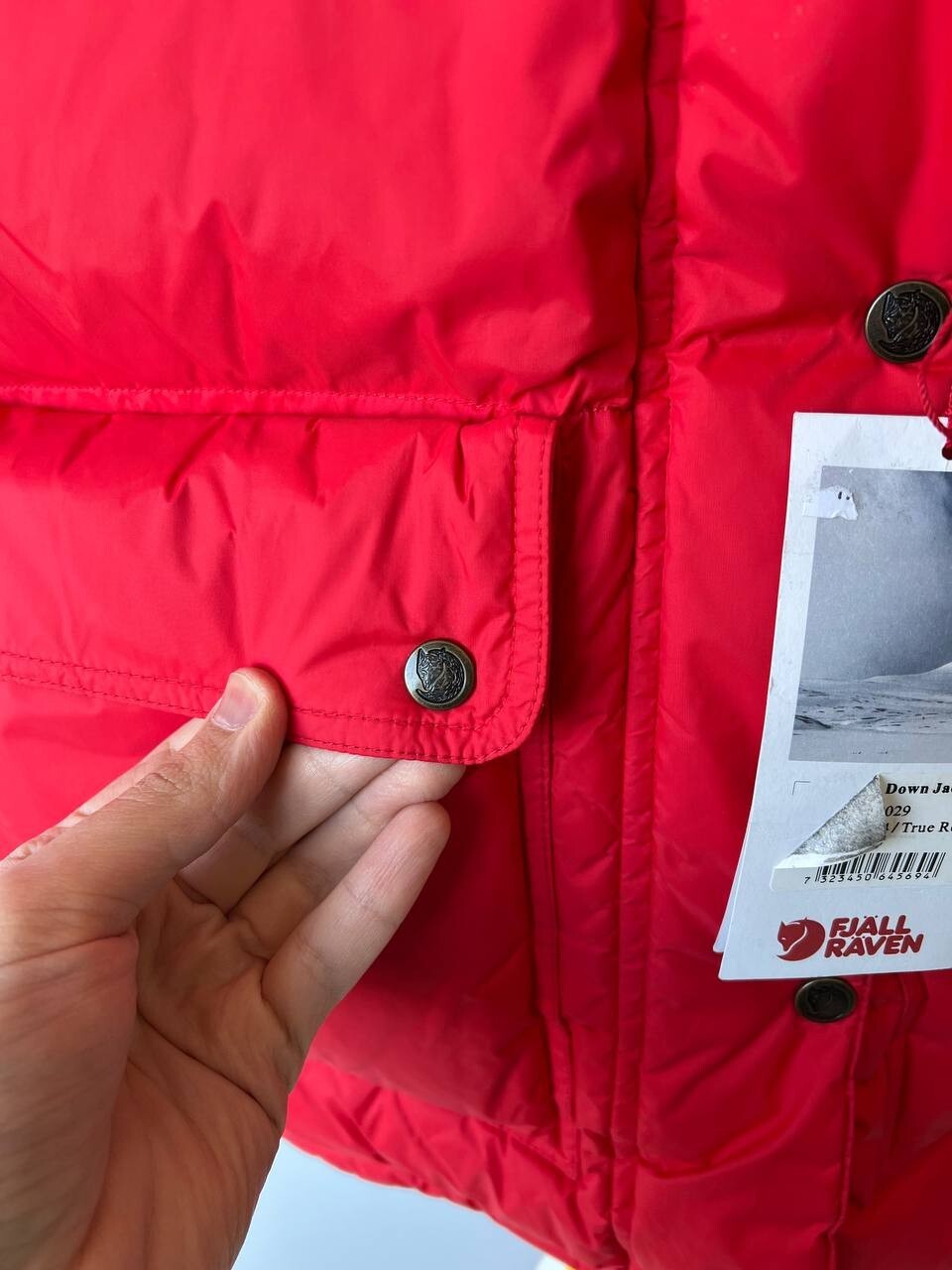 Pre-owned Fjall Raven Women's Fjallraven Expedition Down Puffer Jacket Parka True Red Size M