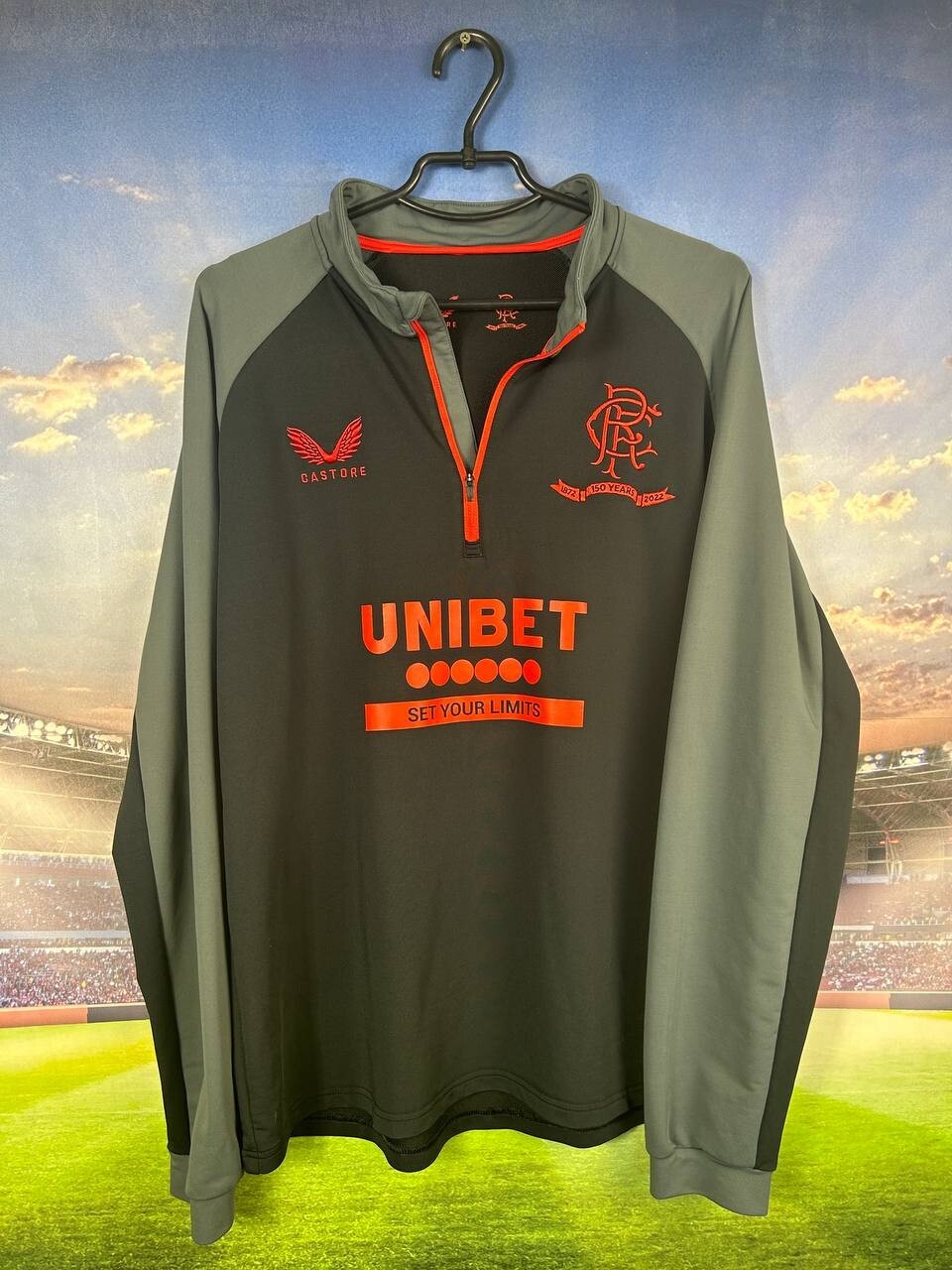 Castore Mens RFC Rangers CASTORE フルジップジャケット ネイビー