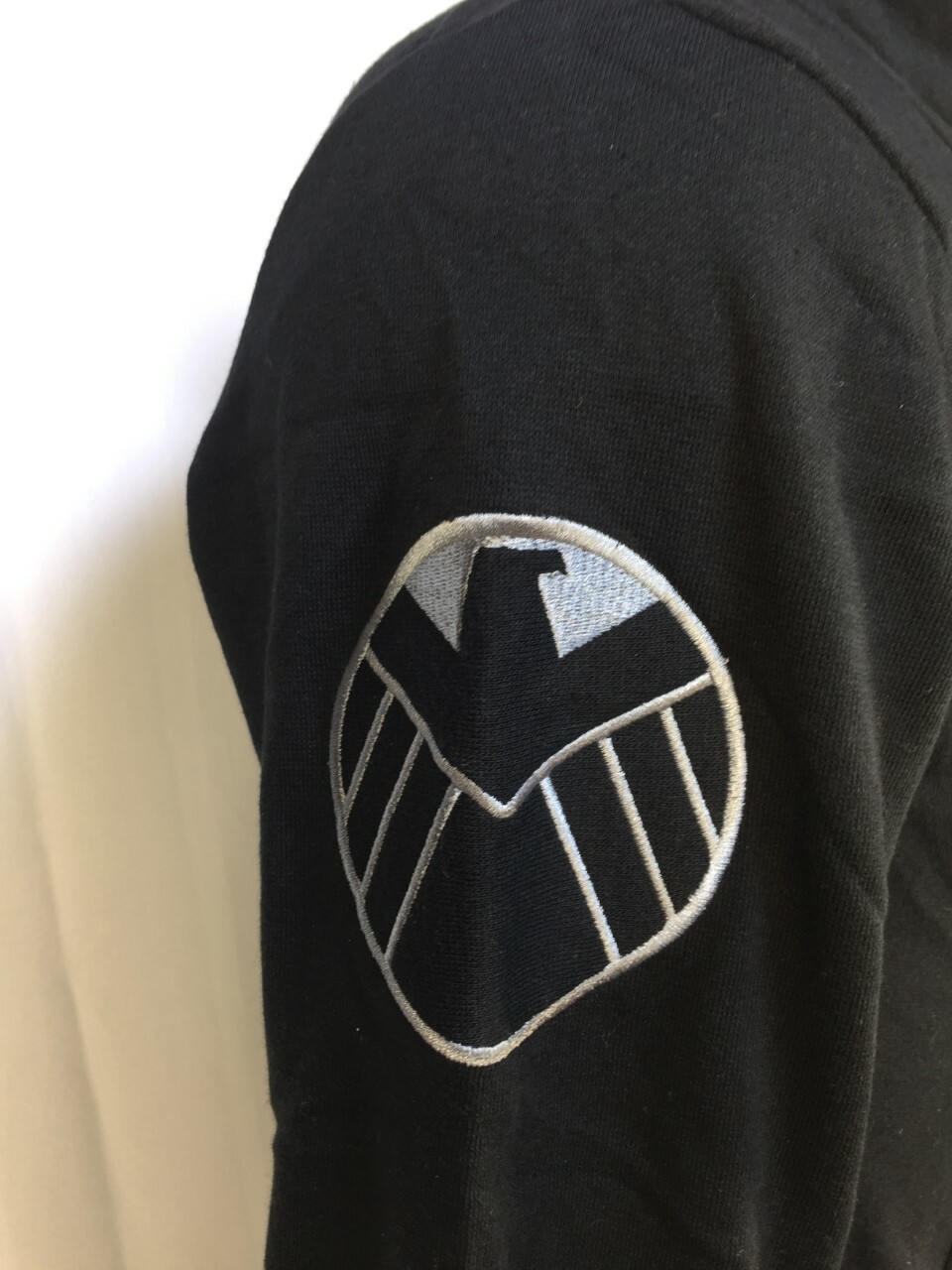 Marvel Black Widow HER UNIVERSE Black Zip-Up Sweatshirt Officially Licensed 