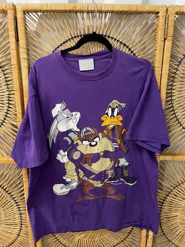 Vtg 90s Looney Tunes Taz Devil Daffy Duck Bugs Bunny Double