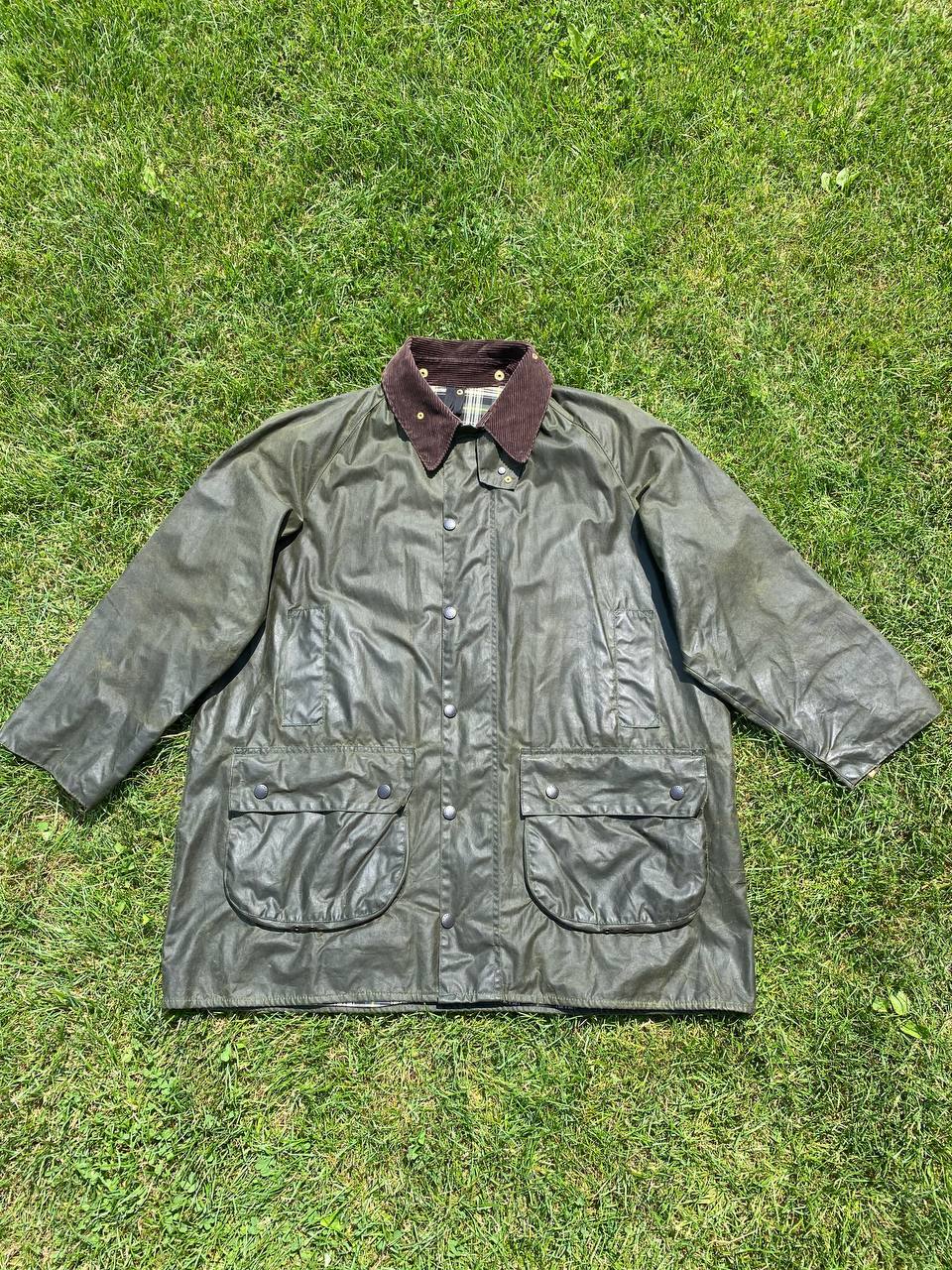 Vintage Men's Barbour Gamefair Olive Classic Waxed Cotton