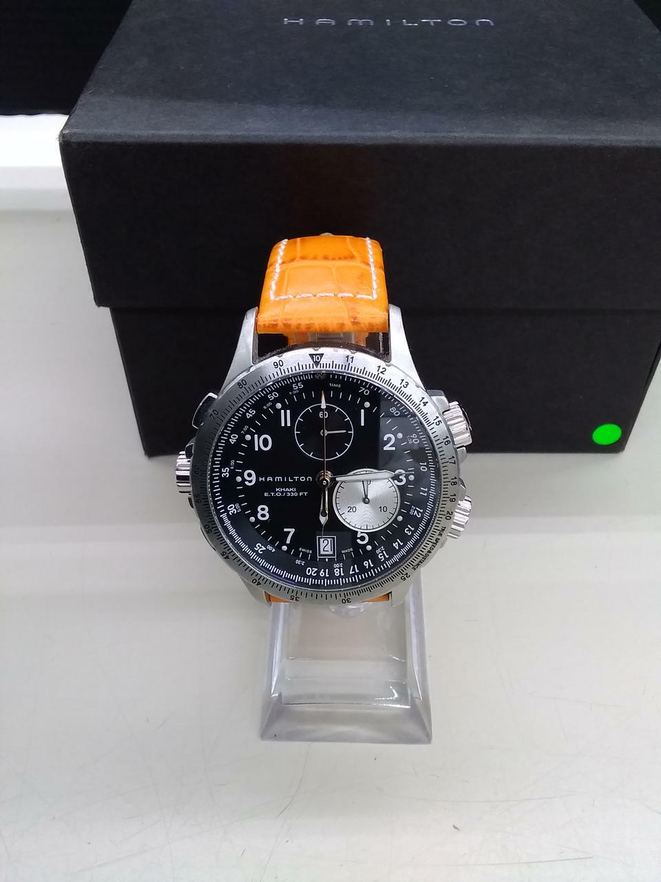 Hamilton Khaki E.T.O H776120 Stainless Steel Leather Men's Hamilton Khaki E.T.O H776120 Stainless Steel Leather Men's