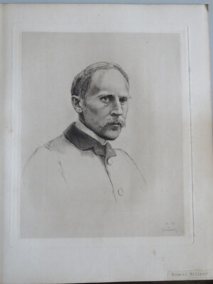 Jules Lieure (1866-1948) GRAVURE SIGNEE PORTRAIT ROMAIN ROLLAND PRIX NOBEL 1920