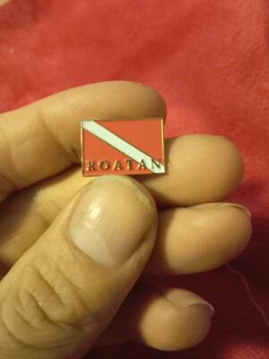 Roatan Island Honduras Souvenir Collectible Pin Hat Lapel Excellent Condition