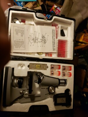 Tasco P1200ZFG Microscope Kit Complete NIB