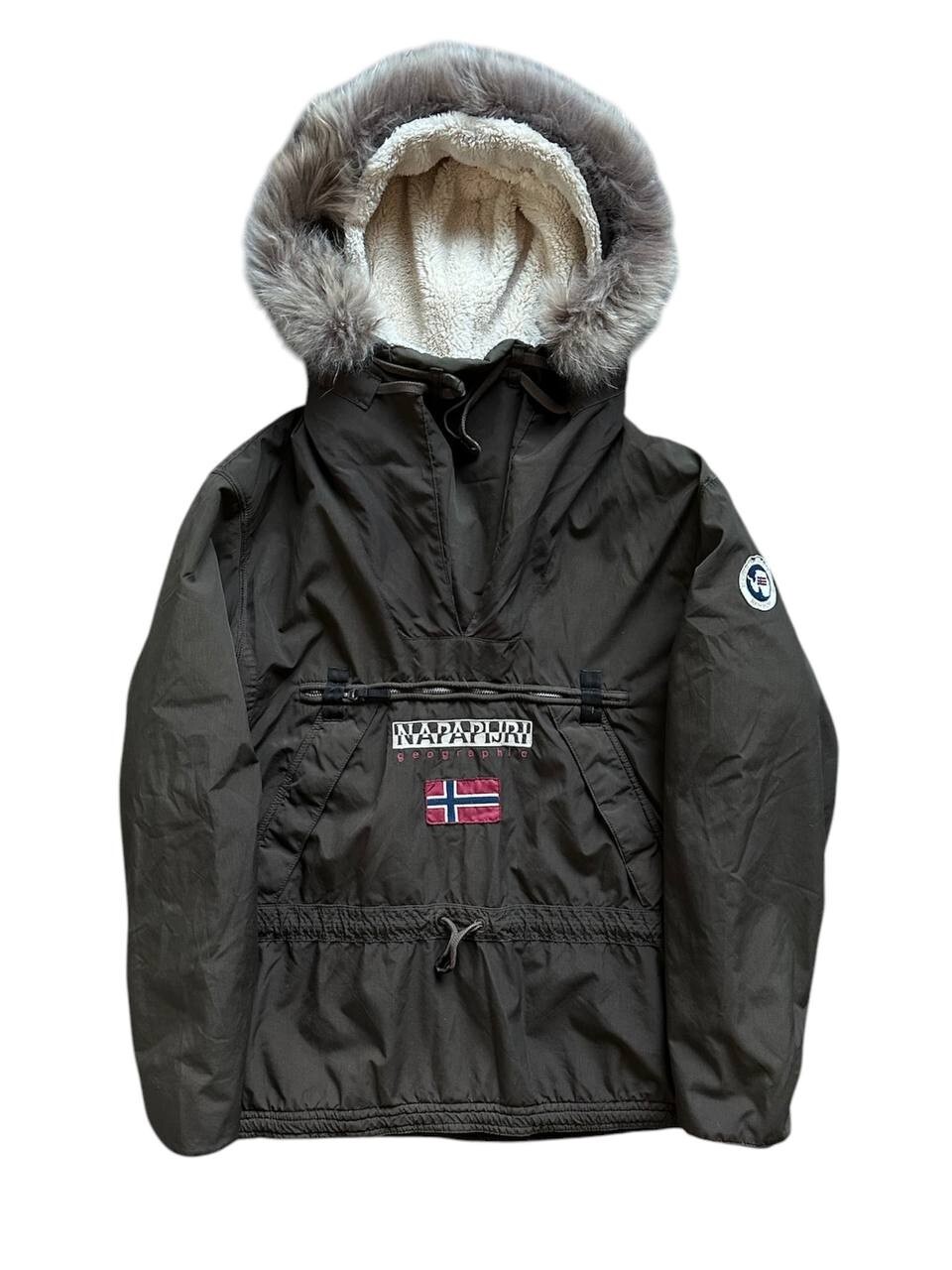 ナパピリ　SKIDOO Napapijri Skidoo winter warm fleece anorak jacket vintage