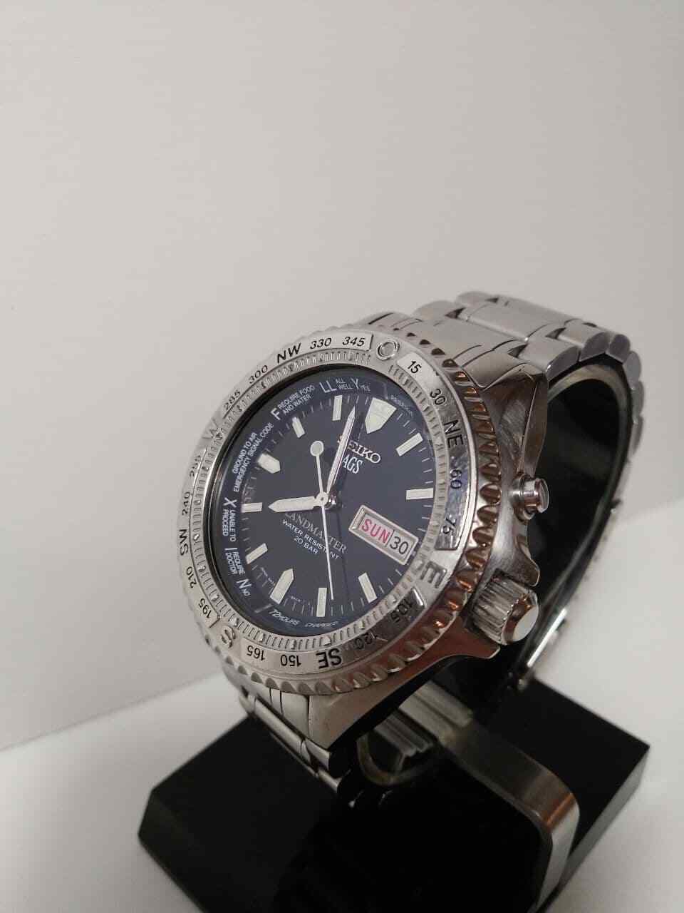 Seiko Landmaster AGS Kinetic 5M23-6A20 Watch | eBay Seiko Landmaster AGS Kinetic 5M23-6A20 Watch | eBay