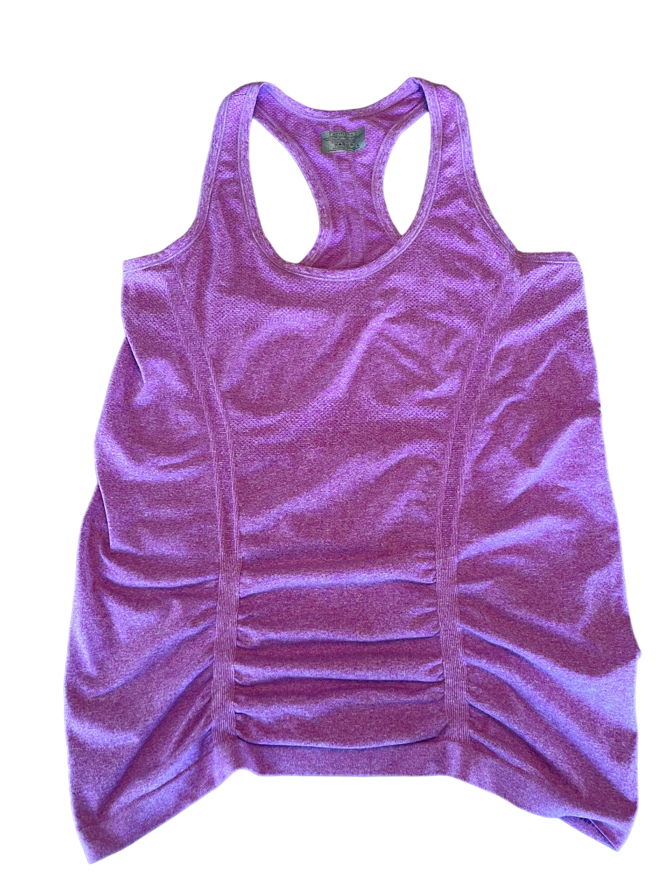 Athleta Fastest Track Tank Top Ruched Racerback Fuschia