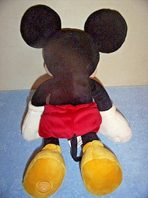 DISNEY HOOP MICKEY MOUSE AND DONALD DUCK 18-INCH POLYESTER PLUSH DOLLS