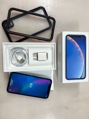 Apple iPhone XR - 256GB - Blue (Unlocked) A1984 (CDMA + GSM) EXCELLENT CONDITION