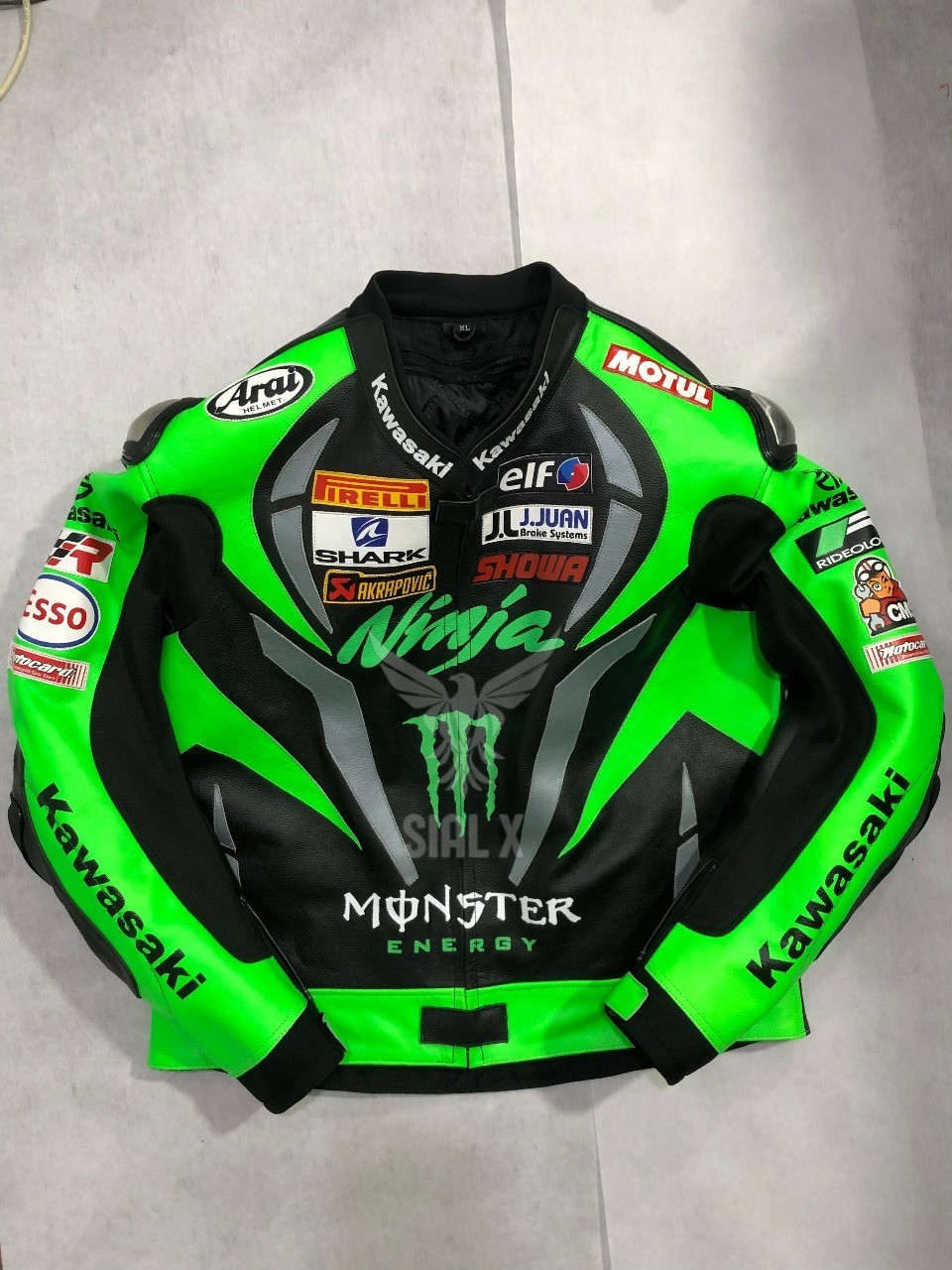 Kawasaki Racing Motorbike Leather Jacket Kawasaki Ninja