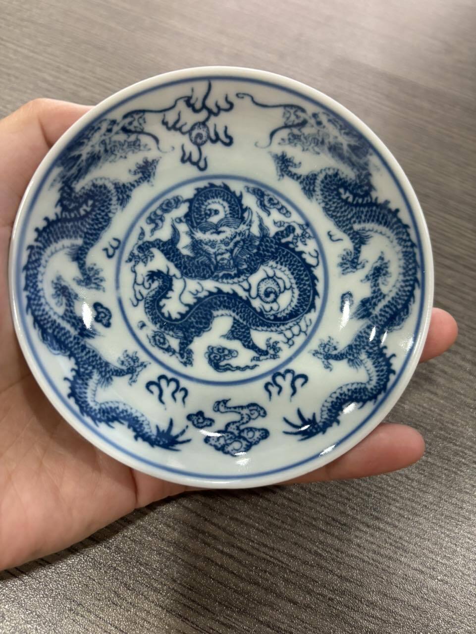 ○Blue dish○３１×２３○ALUMINIA・ Cop◇希少◇ 12.4