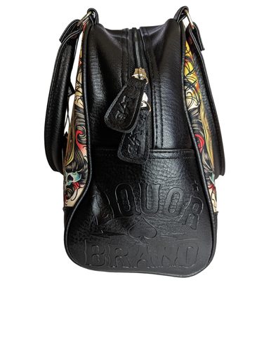 Liquorbrand Stay the Course Old School Tattoo Nautical Compass Star Bag Purse