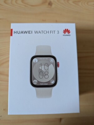 HUAWEI WATCH FIT 3 AMOLED  1.82'' Display,Ultra-Slim Design, Bluetooth NEW White