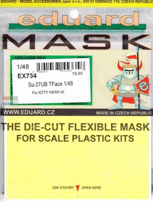 EDUEX734 1:48 Eduard Mask - Su-27UB Flanker TFace (KTH kit)