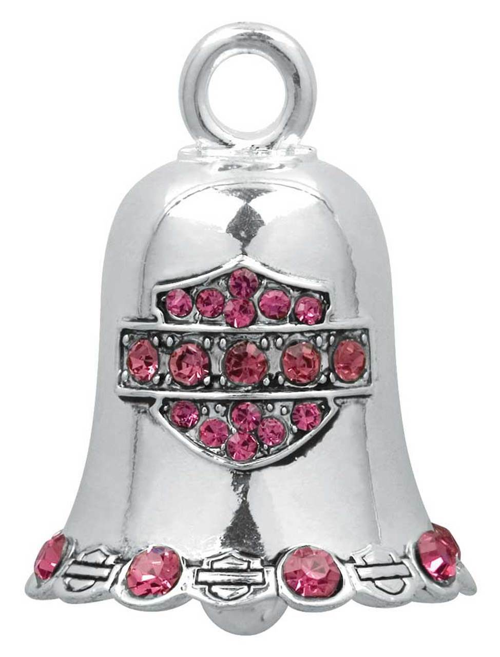 Ladies Harley-Davidson Pink Crystal Motorcycle Ride Bell 48