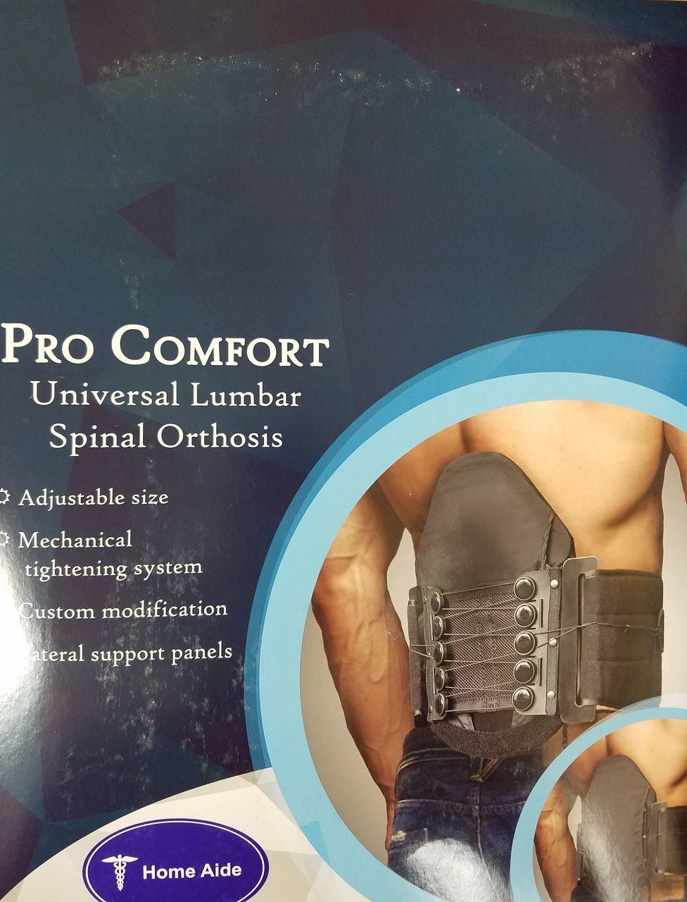 как выглядит Home Aide Pro Comfort Universal Lumbar Spinal Orthosis Back Support NIB фото