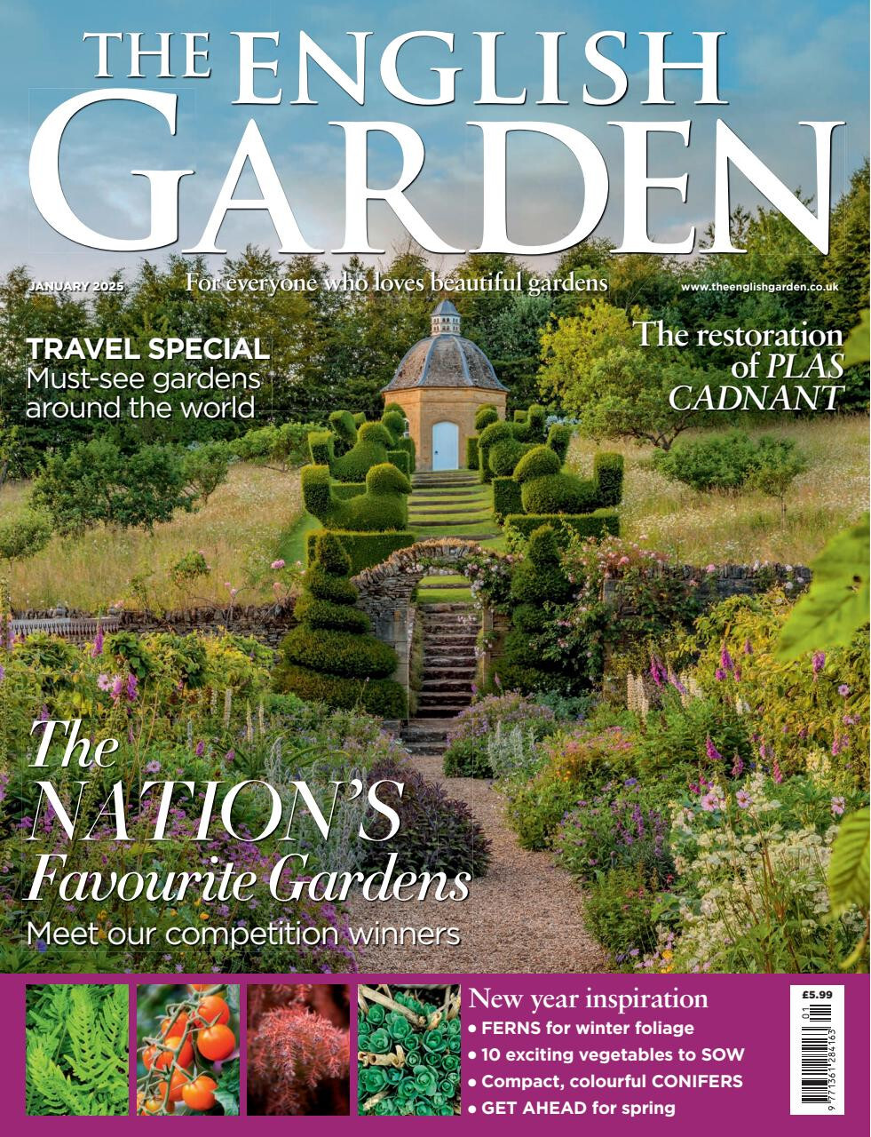 THE ENGLISH GARDEN MAGAZINE #340 JANUARY 2025 ~ NEW ~ | eBay UK