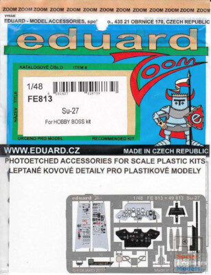eduard FE813 1/48 Su-27 Flanker Zoom PE for Hobby Boss