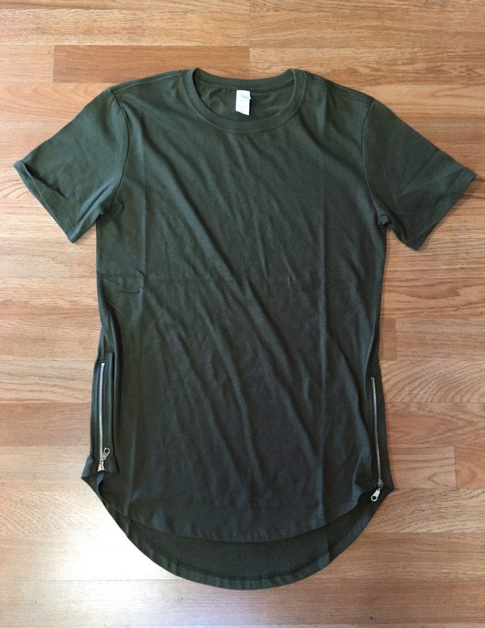 トップス MINEDENIM Border Side Zip T-Shirt MINEDENIM Border Side Zip T-Shirt