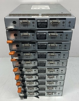LOT OF 10 DELL AMP01-SIM JT517 EMM SAS SATA MD1000 POWERVAULT CONTROLLER MODULES