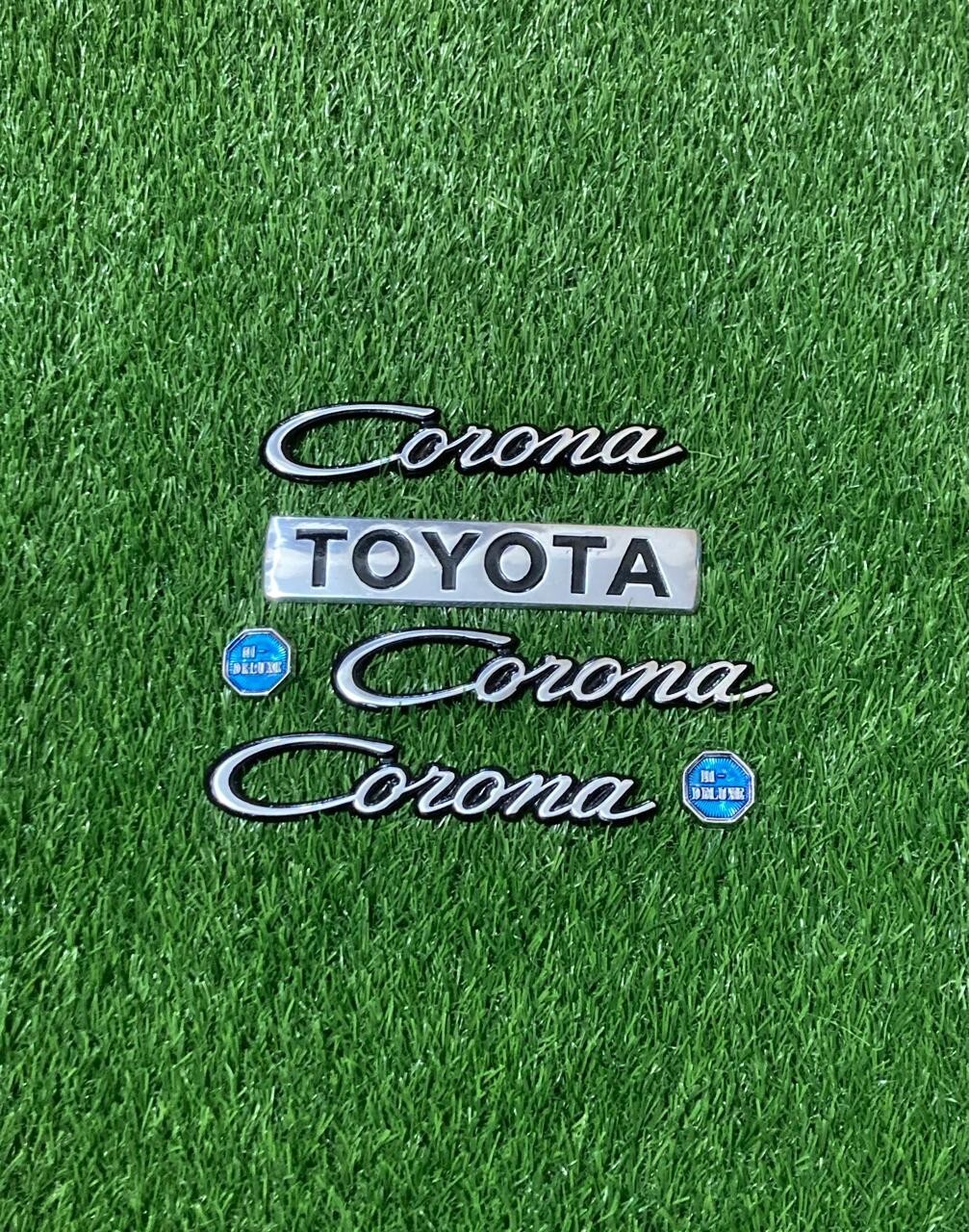 Corona RT100 1974-75-76 Emblem monogram set | eBay
