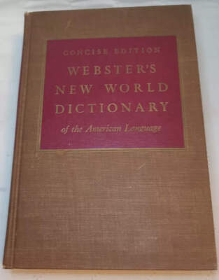 Concise Edition Webster's New World Dictionary American Language (1964)