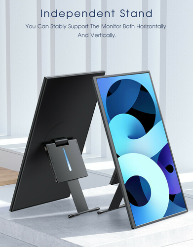 17.3" Portable Monitor FHD Extended  Second Screen Vertical For SAMSUNG DEX Used