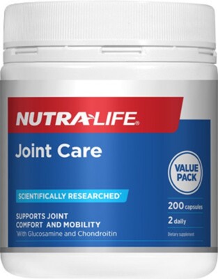 Nutra-Life Joint Care 200 Caps /  Glucosamine  + Chondroiton VALUE PACK