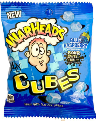 Warheads Cubes Blue Raspberry 99g | USA Amerika Import