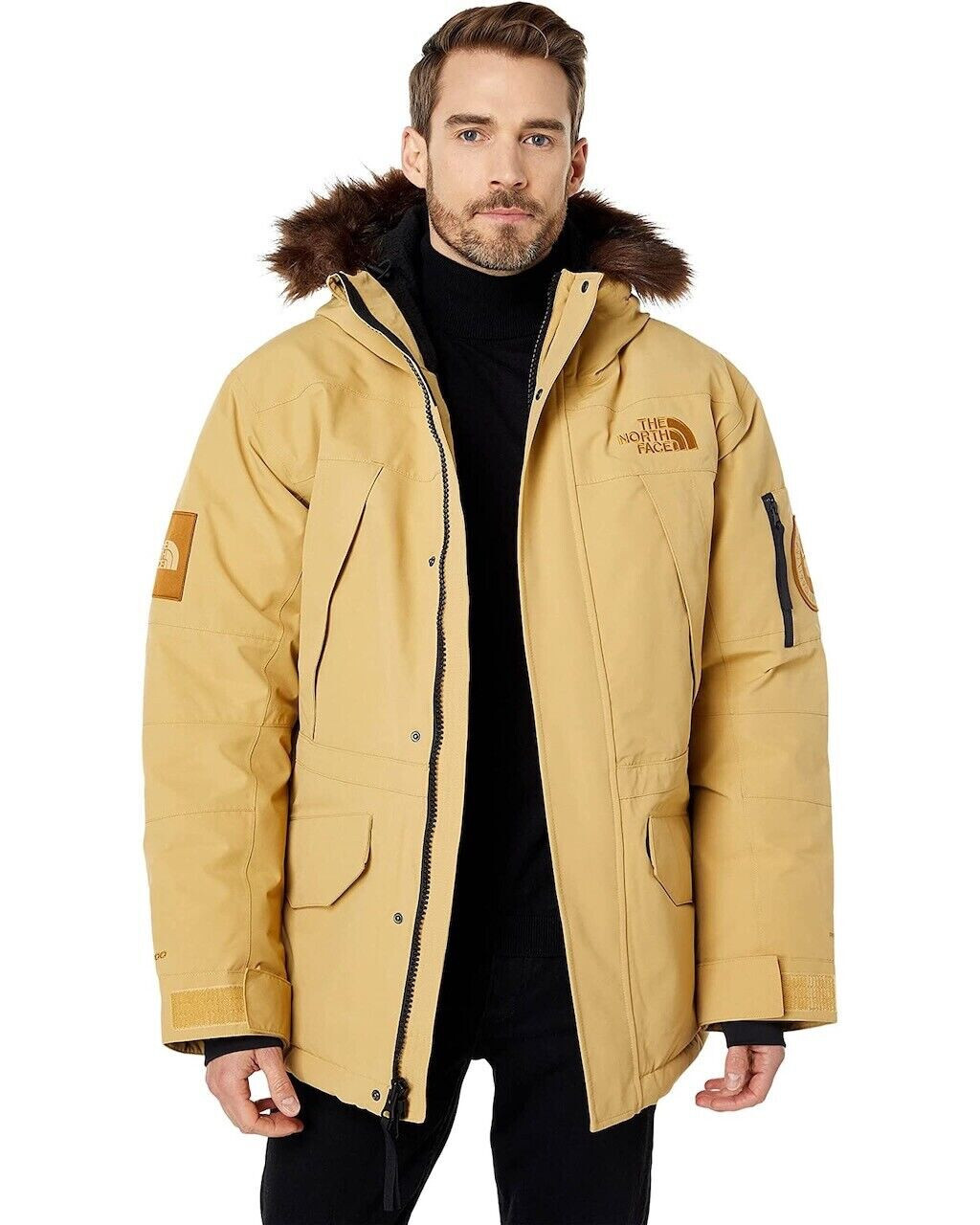 Pre-owned The North Face Expedition Mcmurdo Parka Antelope Tan Size Medium Limited Edition In Brown