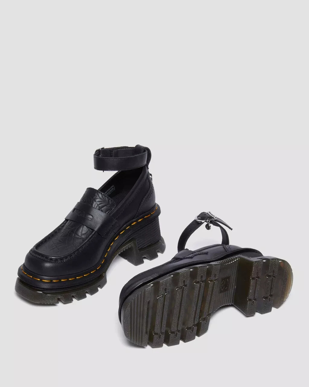 Pre-owned Dr. Martens X Corran Wednesday Heeled Loafers - Black | Women Sizes 5 - 11