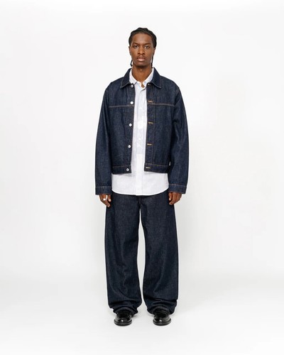 J*様 STUSSY TRUCKER JACKET DENIM Stussy TRUCKER JACKET RINSED INDIGO Size XXL Ç | eBay