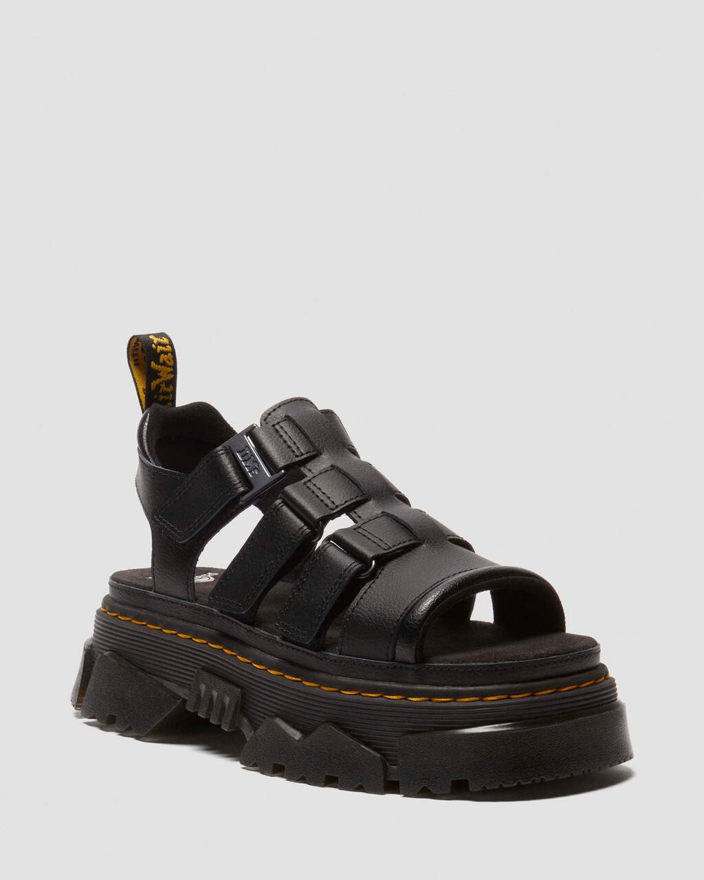 Dr. Martens Women's Mattison 3 Strap Platform Sandals Black | eBay