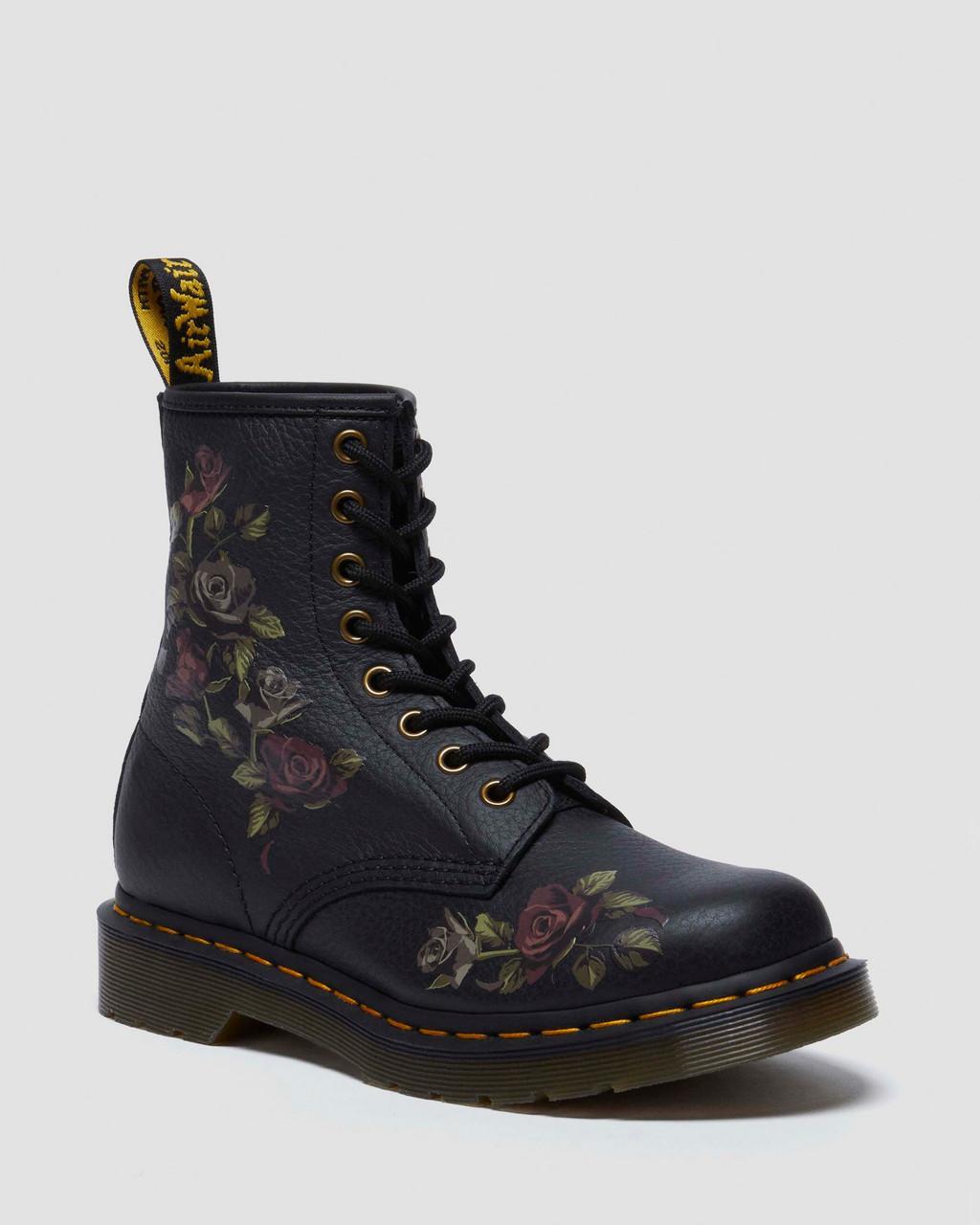 NIB*Womens*Dr. Martens*1460 Boot**6-10*Black Decayed Roses