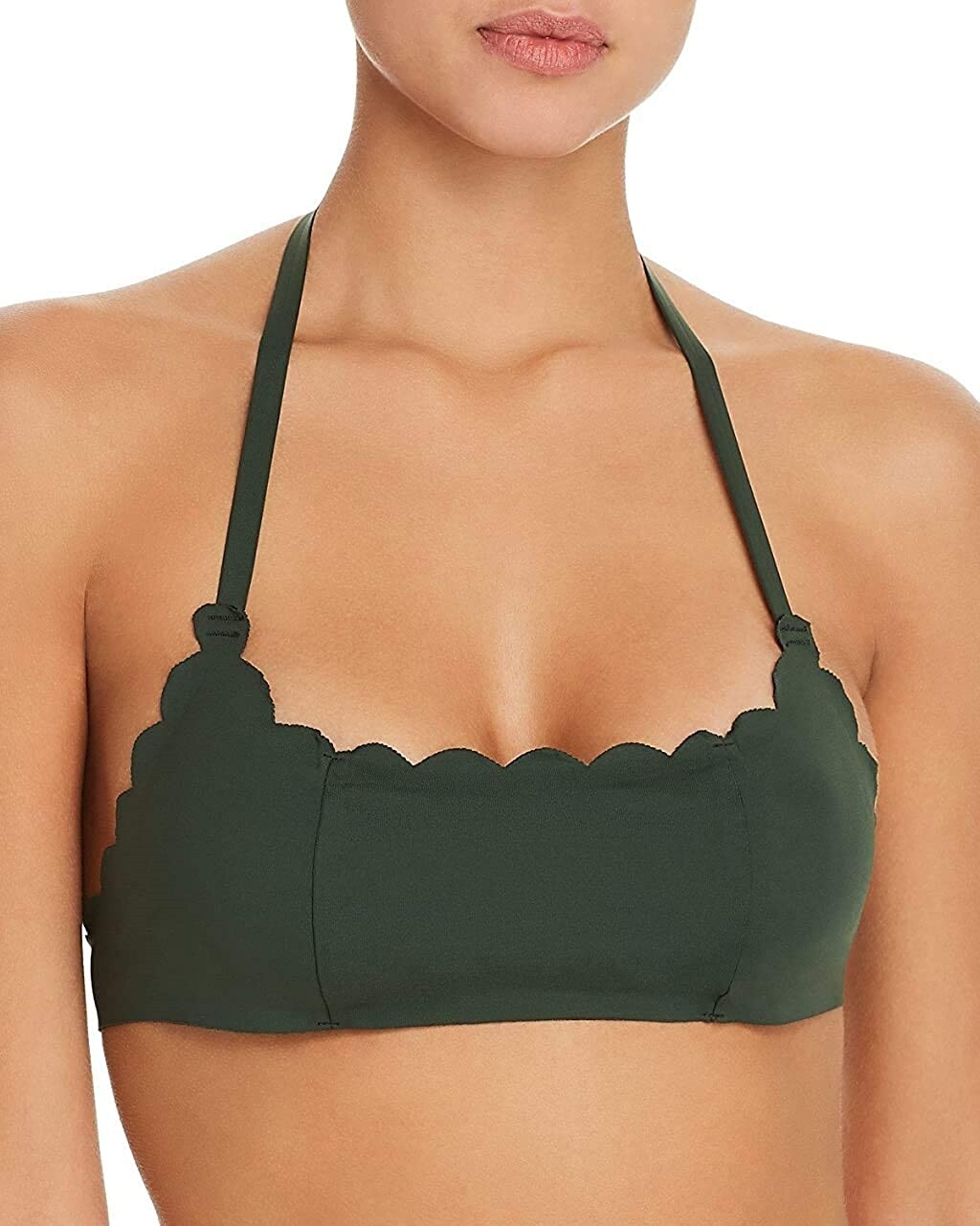 PilyQ 262279 Women Reversible Seamless Bikini Top Swimwear Envy Size Small
