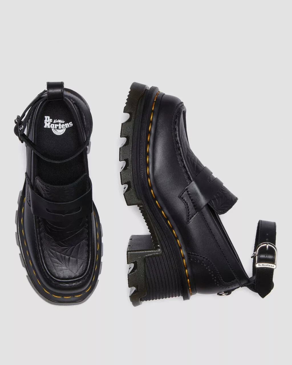 Pre-owned Dr. Martens X Corran Wednesday Heeled Loafers - Black | Women Sizes 5 - 11