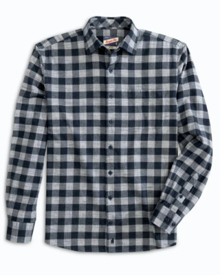 johnnie-O Hangin`Out $158 Men's Brian Button Up Shirt in Twilight size XL