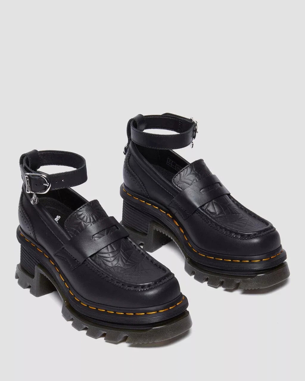 Pre-owned Dr. Martens X Corran Wednesday Heeled Loafers - Black | Women Sizes 5 - 11