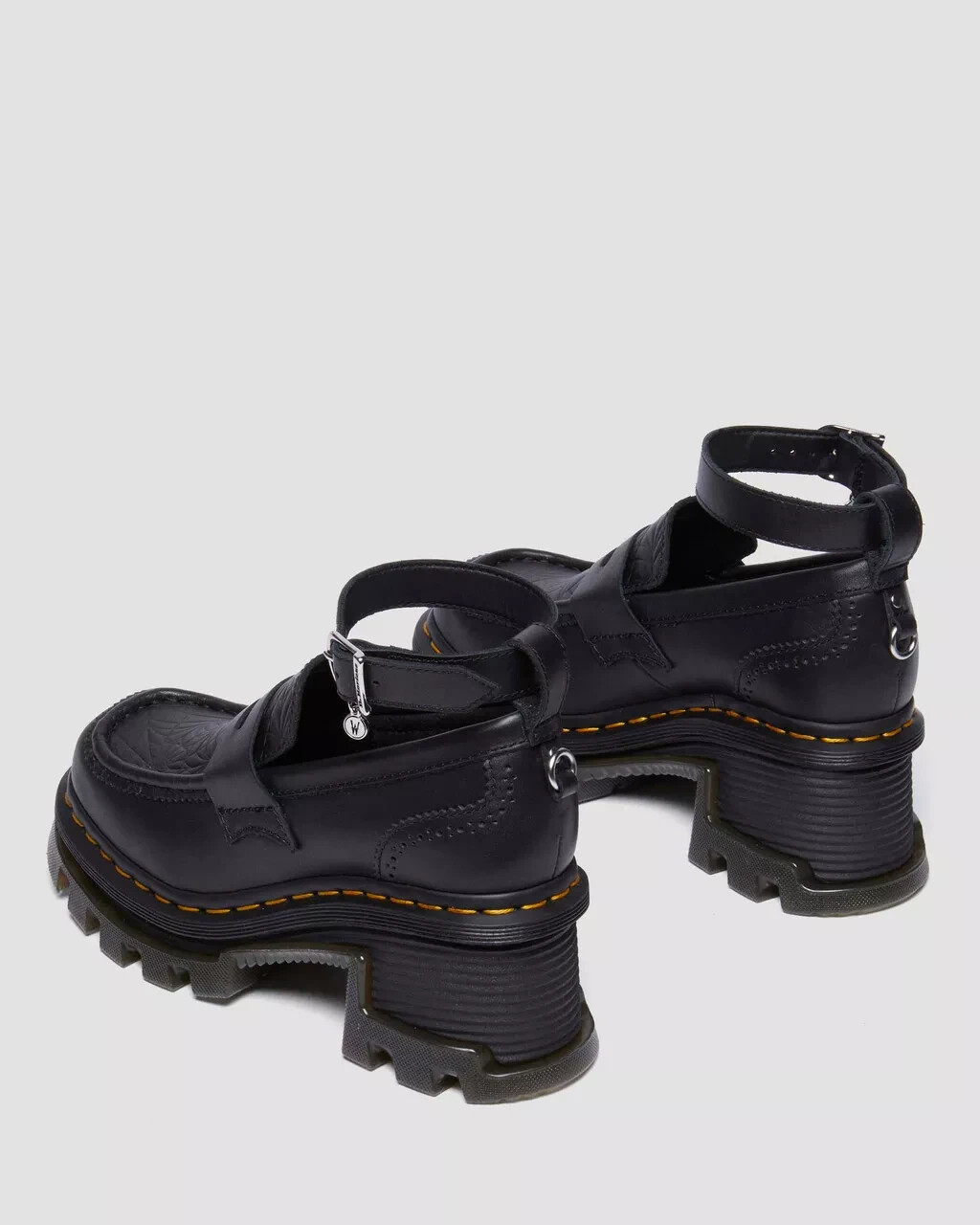 Pre-owned Dr. Martens X Corran Wednesday Heeled Loafers - Black | Women Sizes 5 - 11