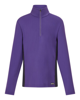 Kerrits Kids Rail Side Quarter Zip Tech Top Solid - Huckleberry