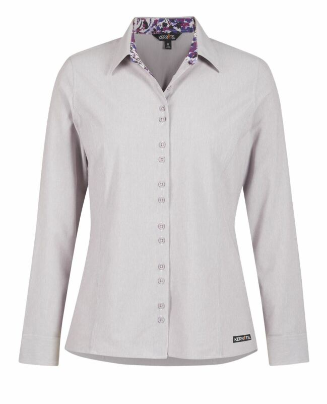 Kerrits Equitate Button Up Shirt - Magenta