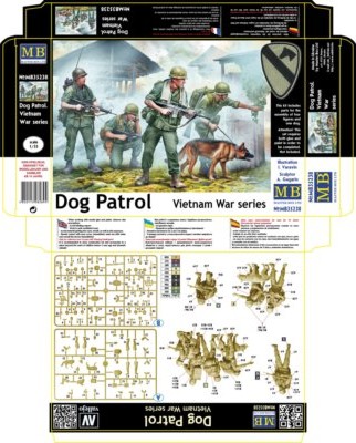 Master Box 35238 Dog Patrol. Vietnam War series Plastic model kit 1/35