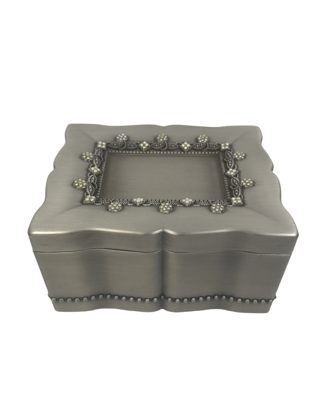 Things Remembered Jewelry Trinket box Silver Tone Faux Things Remembered Jewelry Trinket box Silver Tone Faux