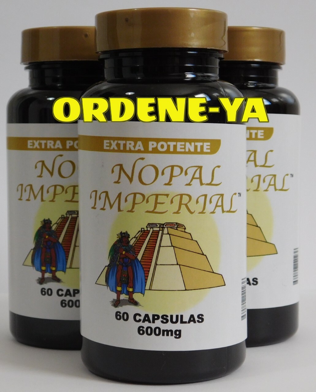 3 NOPAL IMPERIAL 180 CAPSULES Vital EXTRA POTENTE 100% ORIGINAL IMMUNE & NERVE 