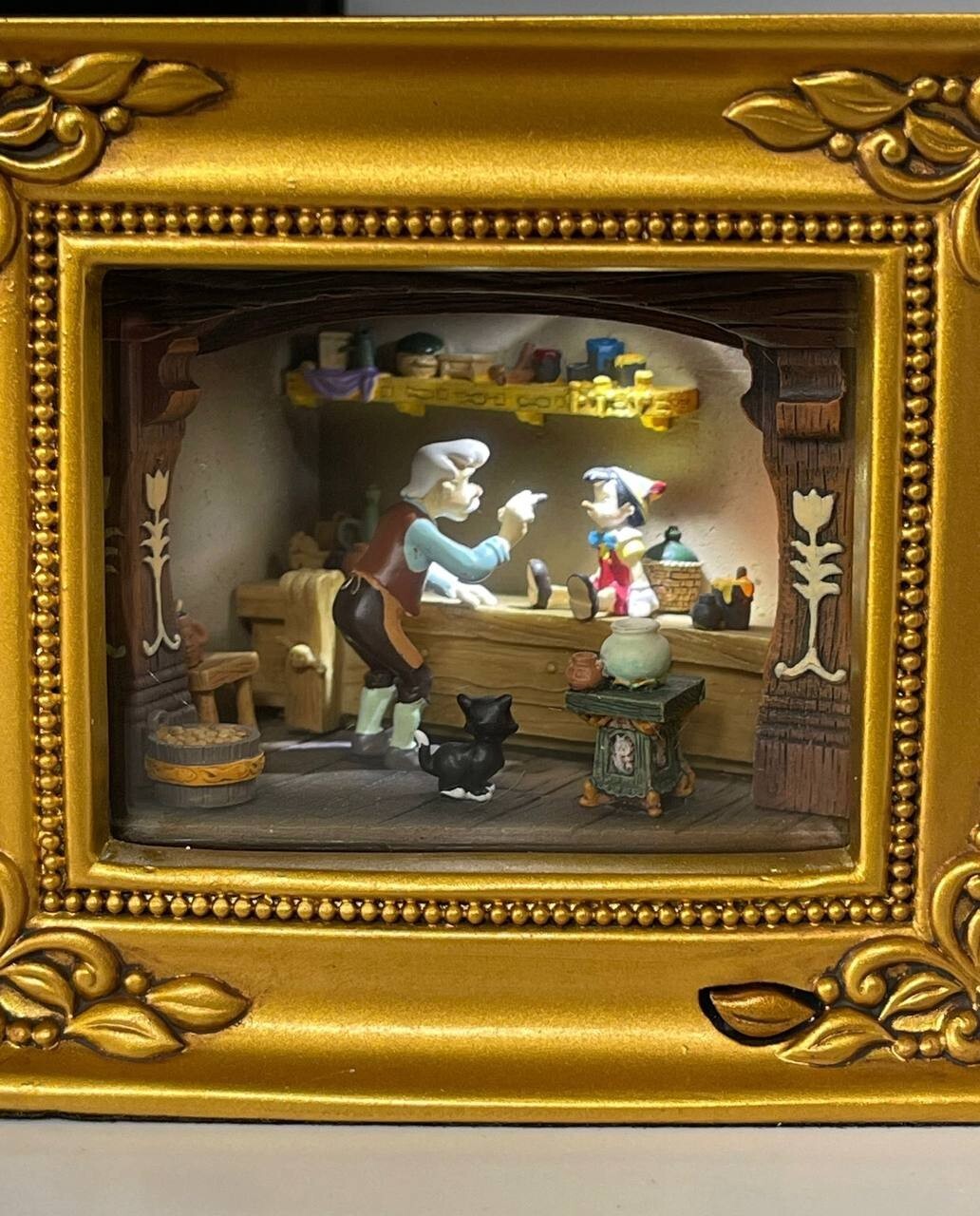 Disney Parks Gallery Of Light Geppetto Paints Pinocchio